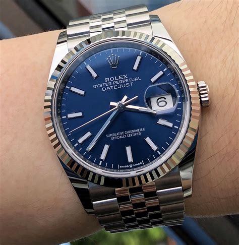 rolex datejust blue